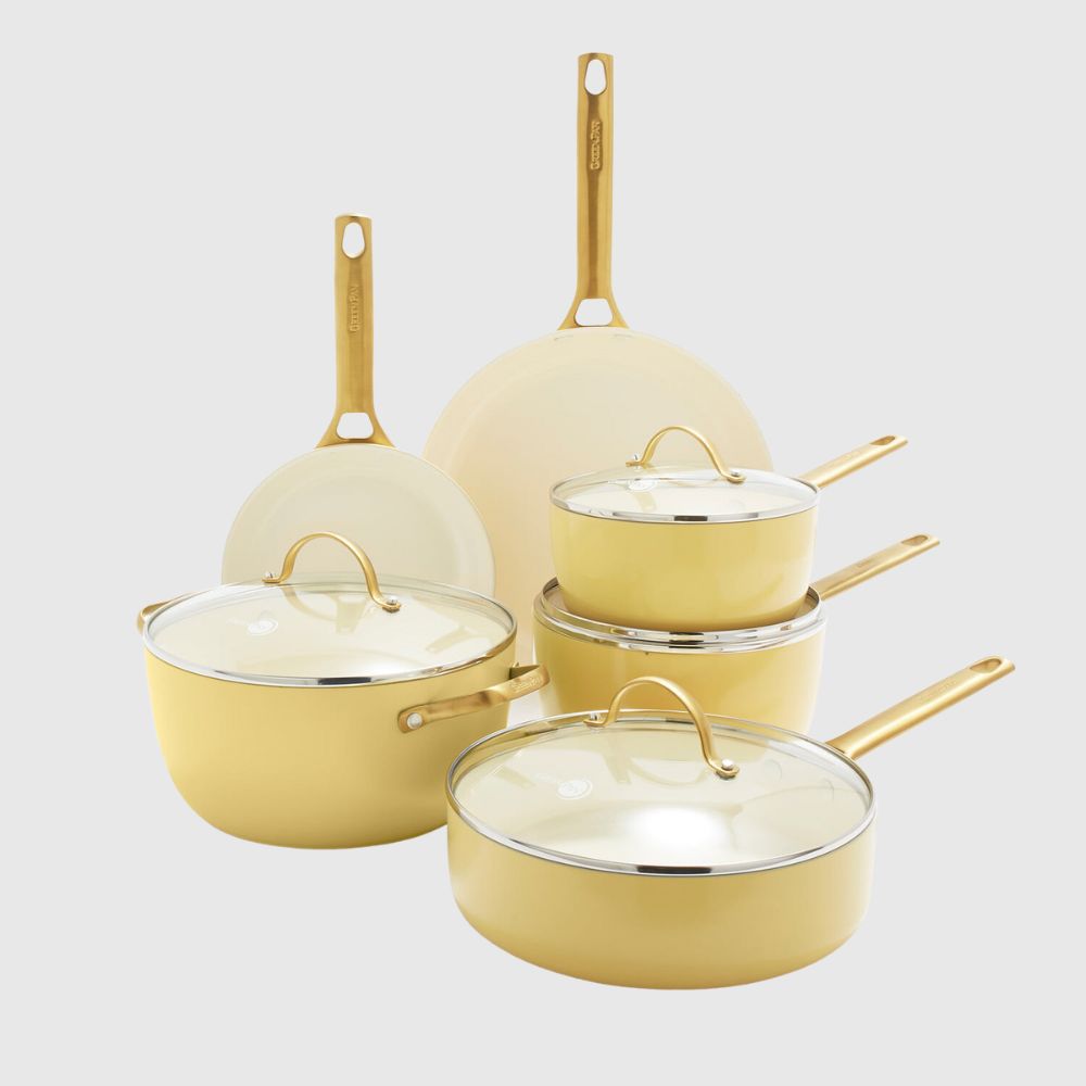 GreenPan Reserve Hard Anodized Healthy Ceramic Nonstick Cookware Set