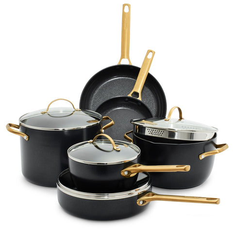 GreenPan Reserve Hard Anodized Healthy Ceramic Nonstick 10 Pc Cookware Set