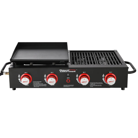 Royal Gourmet 4-Burner GD4002T Portable Gas Grill and Griddle Combo, 40000 BTU