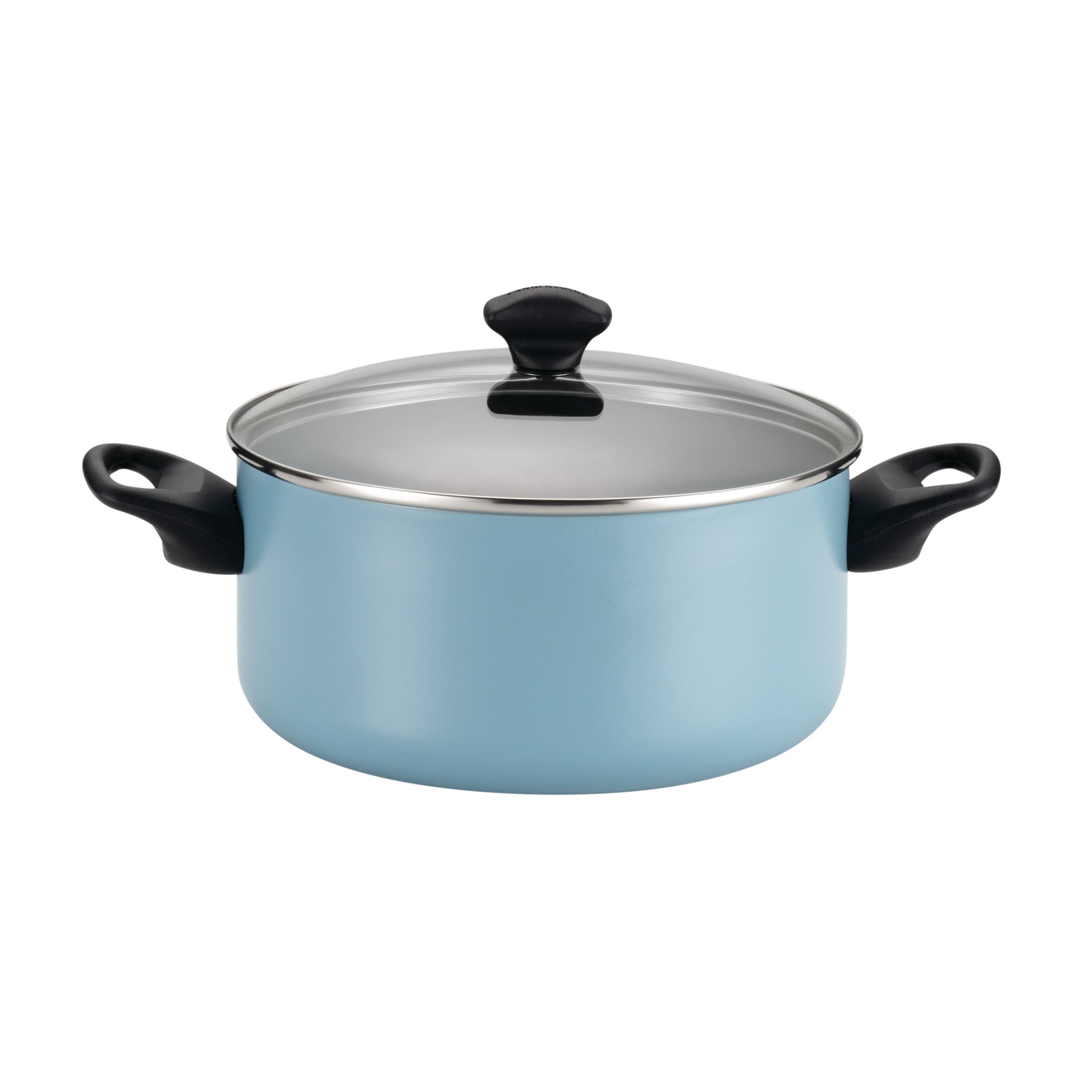 Farberware 15-Pieces Dishwasher Safe Nonstick Cookware Set, Aqua