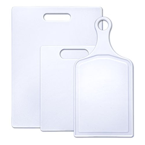 Farberware 3-Piece Plastic Cutting Board Set, Assorted Sizes