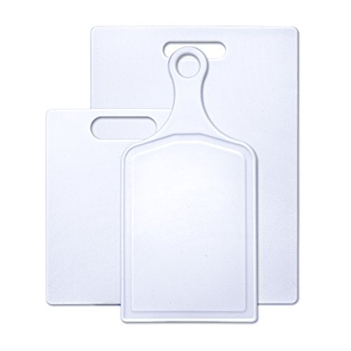 Farberware 3-Piece Plastic Cutting Board Set, Assorted Sizes