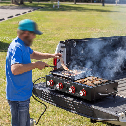 Royal Gourmet 4-Burner GD4002T Portable Gas Grill and Griddle Combo, 40000 BTU