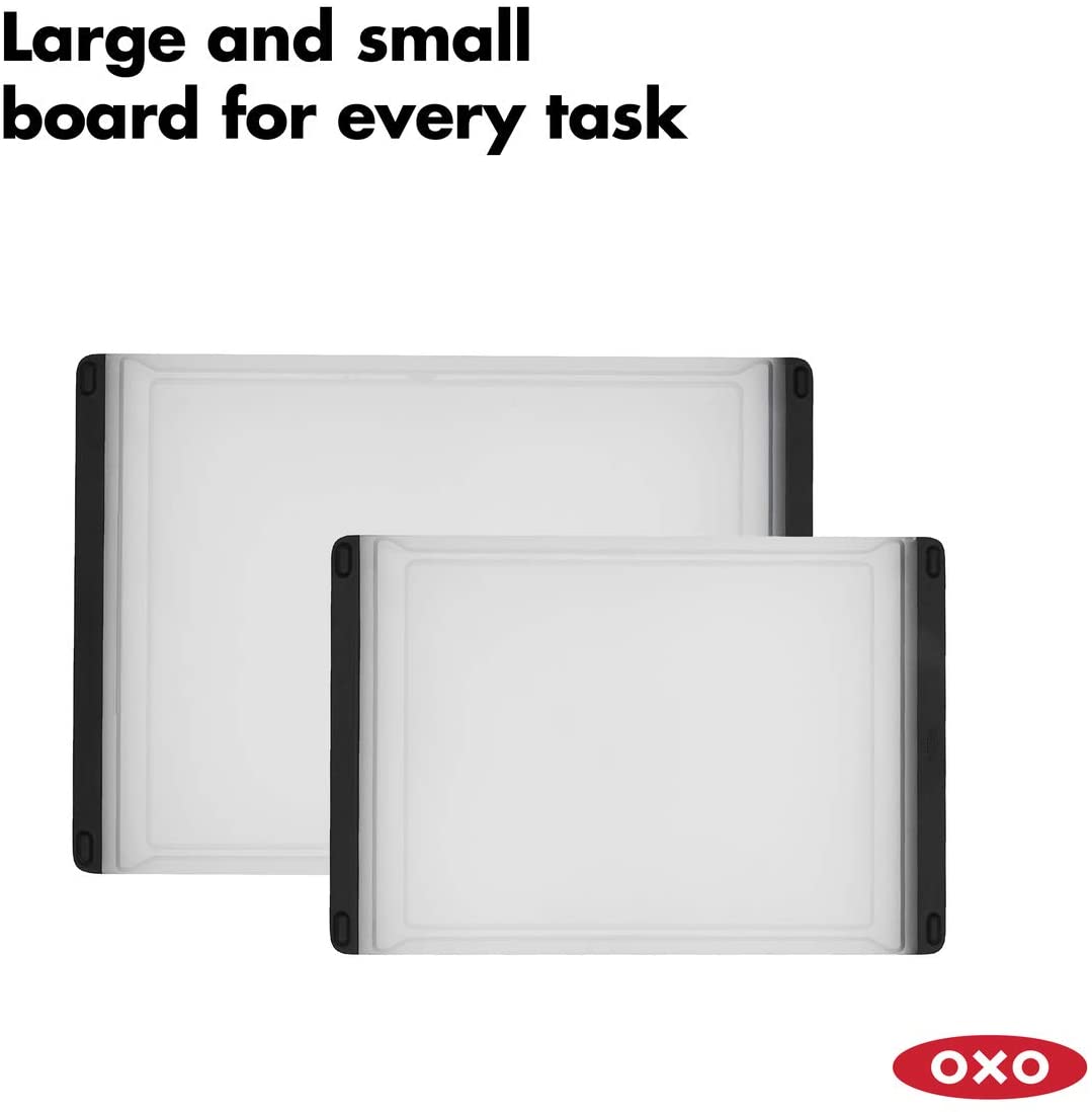 OXO Good Grips 2-Piece Cutting Board Set,Clear,Multi