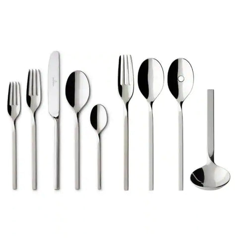 Best Seller Villeroy & Boch New Wave 64-Piece Stainless Steel Flatware Service for 12